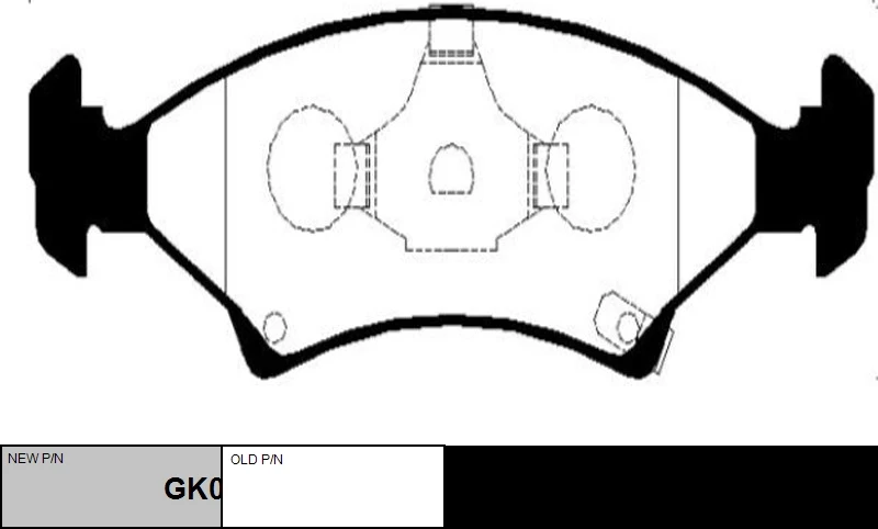 CKKK-4 CTR Комплект тормозных колодок, дисковый тормоз (фото 2)