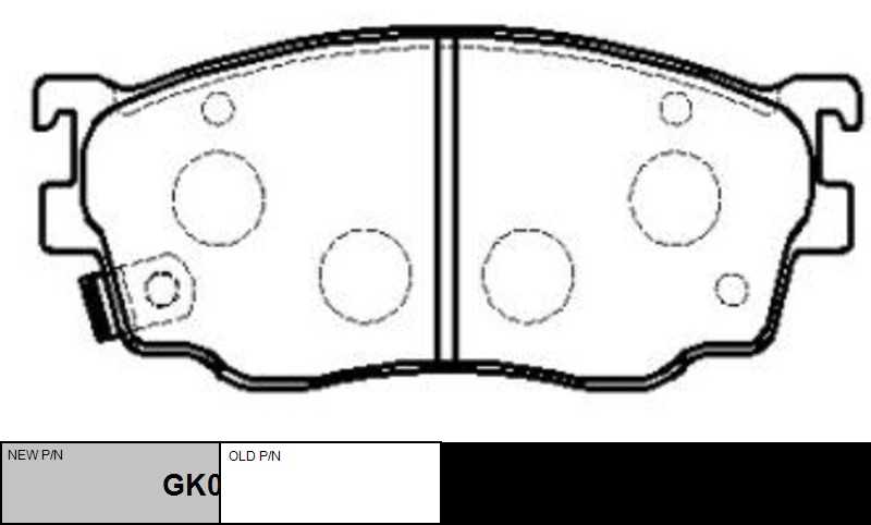 GK0665 CTR Комплект тормозных колодок, дисковый тормоз (фото 2)