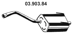 03.903.84 EBERSPÄCHER Глушитель выхлопных газов средний/конечный/задняя банка (фото 1)
