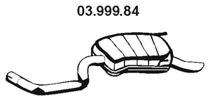 03.999.84 EBERSPÄCHER Глушитель выхлопных газов средний/конечный/задняя банка (фото 1)