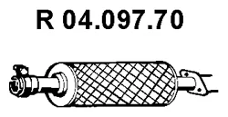 04.097.70 EBERSPÄCHER Труба глушителя (фото 1)