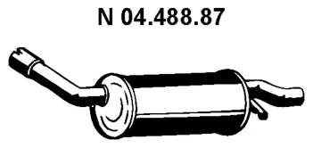 04.488.87 EBERSPÄCHER Глушитель выхлопных газов средний/конечный/задняя банка (фото 1)