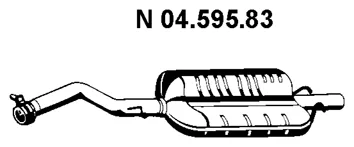 04.595.83 EBERSPÄCHER Глушитель выхлопных газов средний/конечный/задняя банка (фото 1)