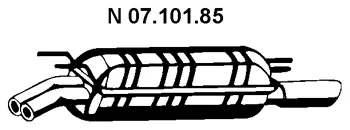 07.101.85 EBERSPÄCHER Глушитель выхлопных газов средний/конечный/задняя банка (фото 1)