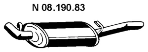 08.190.83 EBERSPÄCHER Глушитель выхлопных газов средний/конечный/задняя банка (фото 1)