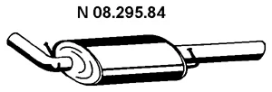 08.295.84 EBERSPÄCHER Глушитель выхлопных газов средний/конечный/задняя банка (фото 1)