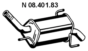 08.401.83 EBERSPÄCHER Глушитель выхлопных газов средний/конечный/задняя банка (фото 1)