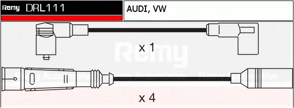 DRL111 DELCO REMY Высоковольтные провода (комплект проводов зажигания) (фото 1)