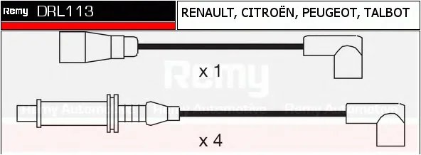 DRL113 DELCO REMY Высоковольтные провода (комплект проводов зажигания) (фото 1)