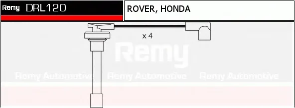 DRL120 DELCO REMY Высоковольтные провода (комплект проводов зажигания) (фото 1)