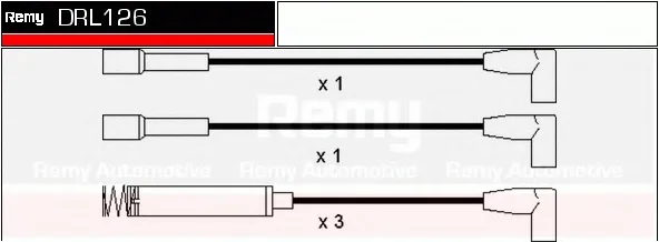 DRL126 DELCO REMY Высоковольтные провода (комплект проводов зажигания) (фото 1)