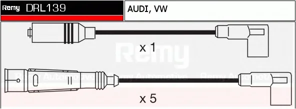 DRL139 DELCO REMY Высоковольтные провода (комплект проводов зажигания) (фото 1)