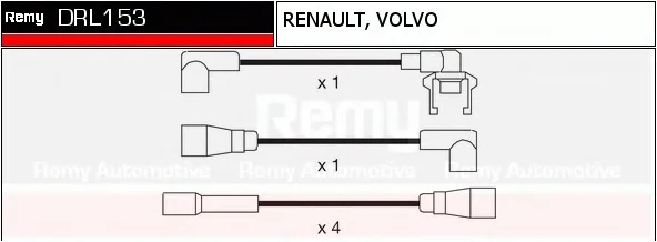 DRL153 DELCO REMY Высоковольтные провода (комплект проводов зажигания) (фото 1)
