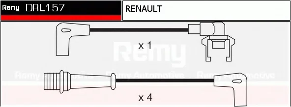 DRL157 DELCO REMY Высоковольтные провода (комплект проводов зажигания) (фото 1)