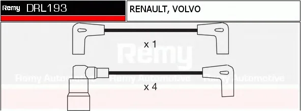 DRL193 DELCO REMY Высоковольтные провода (комплект проводов зажигания) (фото 1)