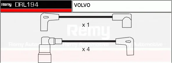 DRL194 DELCO REMY Высоковольтные провода (комплект проводов зажигания) (фото 1)