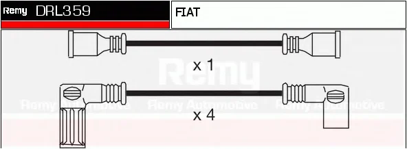DRL359 DELCO REMY Высоковольтные провода (комплект проводов зажигания) (фото 1)