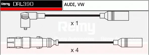 DRL390 DELCO REMY Высоковольтные провода (комплект проводов зажигания) (фото 1)