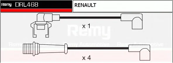 DRL468 DELCO REMY Высоковольтные провода (комплект проводов зажигания) (фото 1)