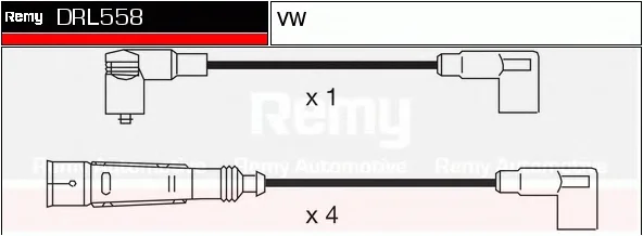 DRL558 DELCO REMY Высоковольтные провода (комплект проводов зажигания) (фото 1)