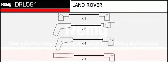 DRL591 DELCO REMY Высоковольтные провода (комплект проводов зажигания) (фото 1)