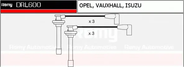 DRL600 DELCO REMY Высоковольтные провода (комплект проводов зажигания) (фото 1)