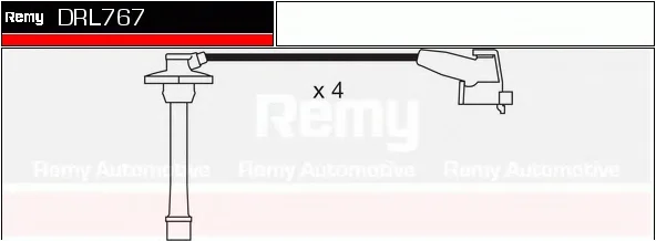 DRL767 DELCO REMY Высоковольтные провода (комплект проводов зажигания) (фото 1)
