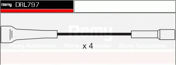 DRL797 DELCO REMY Высоковольтные провода (комплект проводов зажигания) (фото 1)