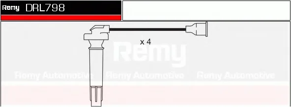 DRL798 DELCO REMY Высоковольтные провода (комплект проводов зажигания) (фото 1)