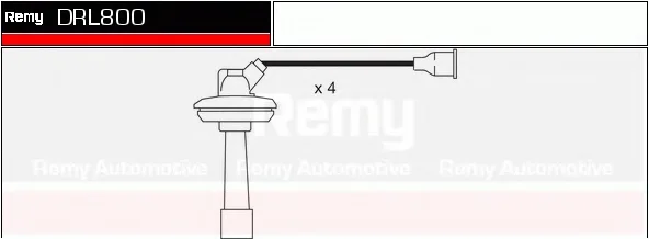 DRL800 DELCO REMY Высоковольтные провода (комплект проводов зажигания) (фото 1)