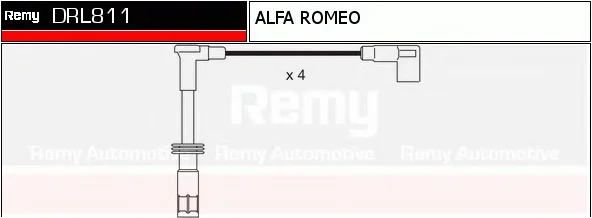 DRL811 DELCO REMY Высоковольтные провода (комплект проводов зажигания) (фото 1)