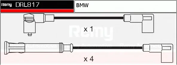 DRL817 DELCO REMY Высоковольтные провода (комплект проводов зажигания) (фото 1)