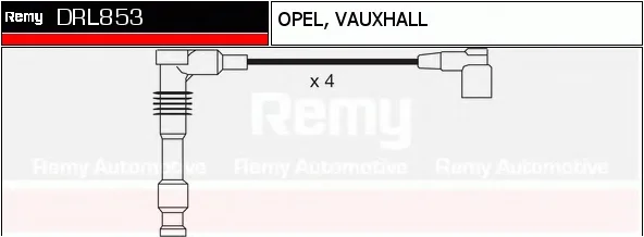 DRL853 DELCO REMY Высоковольтные провода (комплект проводов зажигания) (фото 1)