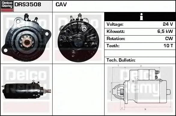 DRS3508 DELCO REMY Стартер (фото 1)