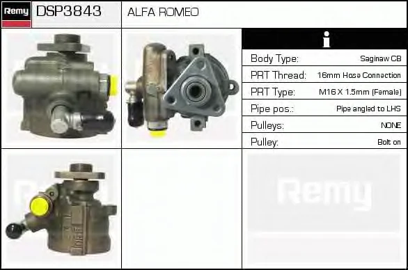 DSP3843 DELCO REMY Гидроусилитель руля (насос гидроусилителя) (фото 1)