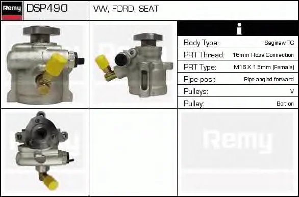 DSP490 DELCO REMY Гидроусилитель руля (насос гидроусилителя) (фото 1)