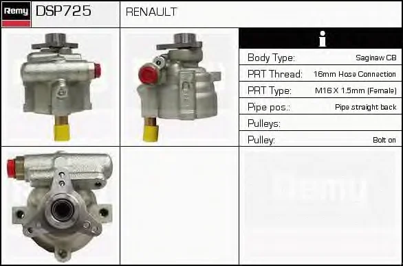 DSP725 DELCO REMY Гидроусилитель руля (насос гидроусилителя) (фото 1)