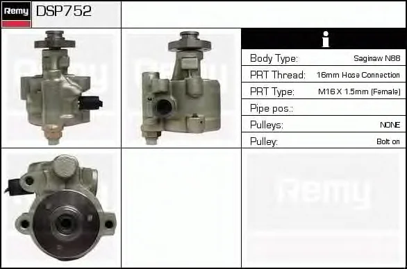 DSP752 DELCO REMY Гидроусилитель руля (насос гидроусилителя) (фото 1)