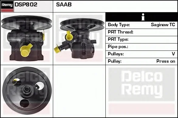 DSP802 DELCO REMY Гидроусилитель руля (насос гидроусилителя) (фото 1)