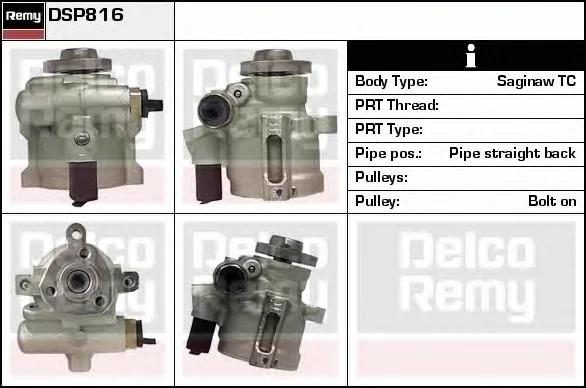 DSP816 DELCO REMY Гидроусилитель руля (насос гидроусилителя) (фото 1)