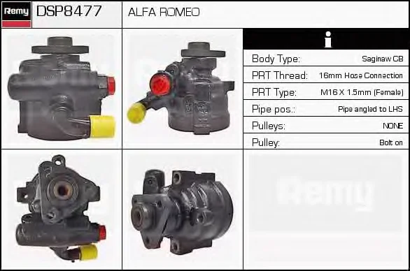 DSP8477 DELCO REMY Гидроусилитель руля (насос гидроусилителя) (фото 1)