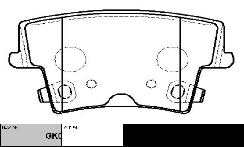 GK0097 CTR Комплект тормозных колодок, дисковый тормоз (фото 3)