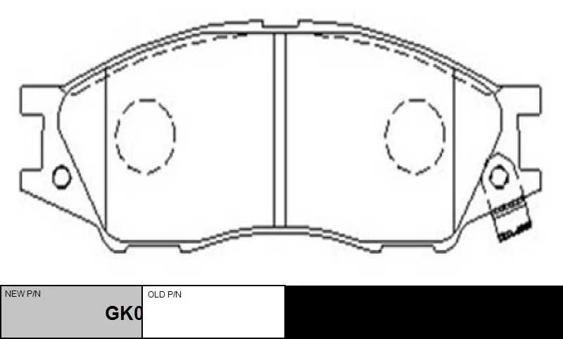 GK0785 CTR Комплект тормозных колодок, дисковый тормоз (фото 6)