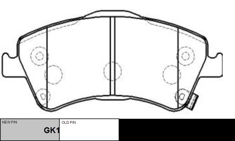 GK1190 CTR Колодки дисковые передние toyota avensis 1.6-2.2d 09> (фото 1)