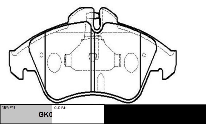 GK0588 CTR Колодки дисковые передние mb sprinter/208d/308d, vw lt28-35 ii 95> (фото 1)