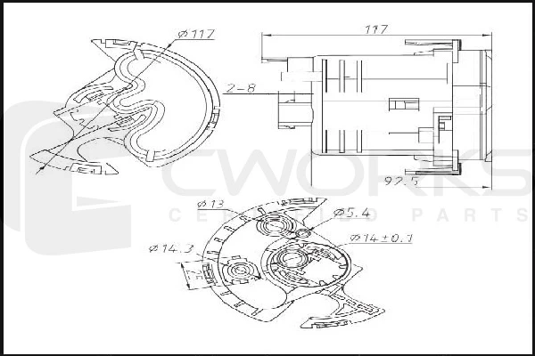 B120G0101 CWORKS Топливный фильтр (фото 4)