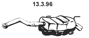 13.3.96 EBERSPÄCHER Глушитель выхлопных газов средний/конечный/задняя банка (фото 1)