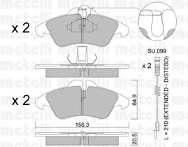 22-0256-0K METELLI Тормозные колодки (фото 1)