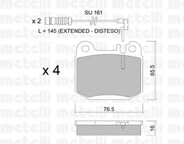22-0564-0K METELLI Тормозные колодки (фото 1)