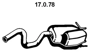 17.0.78 EBERSPÄCHER Глушитель выхлопных газов средний/конечный/задняя банка (фото 1)